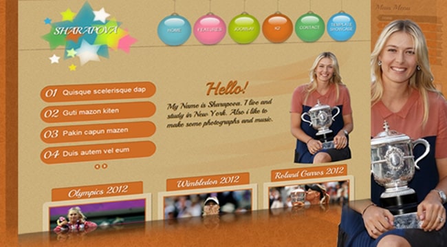 Mẫu trang web cá nhân đẹp